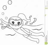 Nageur Swimmer Nuotatore Coloration Enfant Eau sketch template