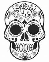 Coloring Skull Pages Candy Sugar Skulls Skullcandy Clipart Comments Library Coloringhome Popular sketch template
