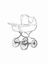 Baby Stroller Coloring Pages Printable sketch template