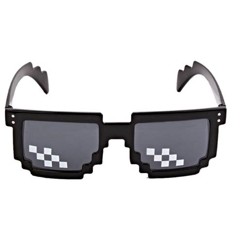 2021 New Funny Gadgets Thug Life Glasses 8 Bit Pixel Deal With It