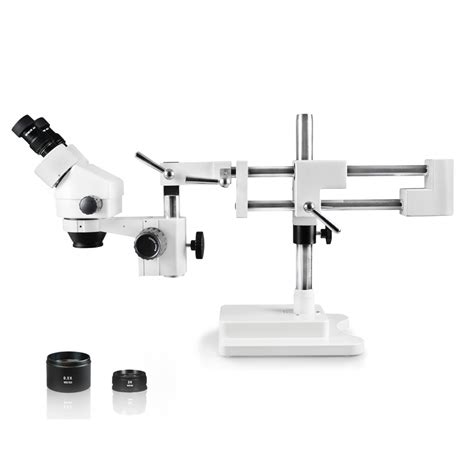 ez binocular zoom stereo microscope   zoom range   auxiliary lenses