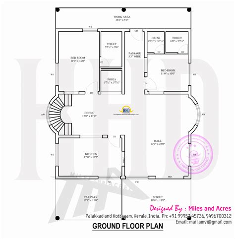 contemporary house plans kerala home design  floor plans