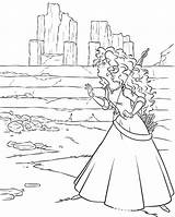 Brave Merida Coloring Pages Princess Disney Drawing Scottish Newest Getdrawings sketch template