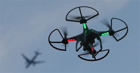 drone crashes  passenger plane  canada time