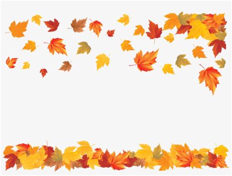 Autumn Leaves Border Clipart Clip Art Library