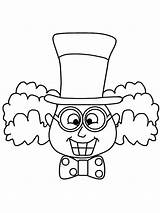 Hatter Mad Coloring Hat Grinning Pages Template Color sketch template
