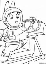 Coloring Pages Backyardigans Austin Robot sketch template