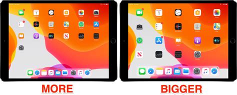 adjust ipad app icons size   home screen