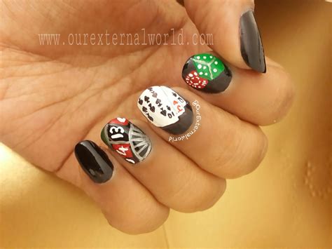 casino nail art