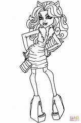 Coloring Clawdeen Killer Style Pages sketch template