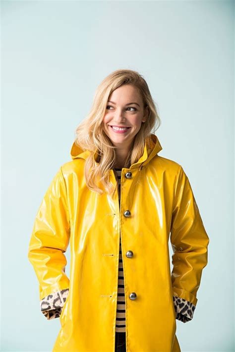 pin  bob cat  stuff   yellow raincoat raincoat raincoats  women