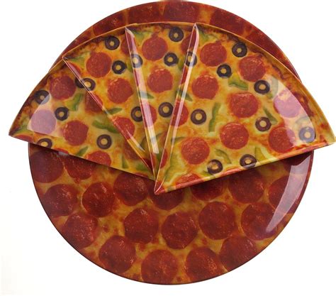 amazoncom  pepperoni pizza platter bundled   pizza slice