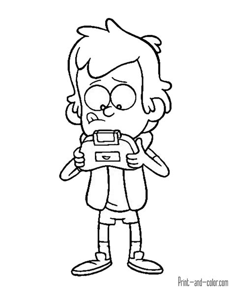 gravity falls coloring pages coloring home