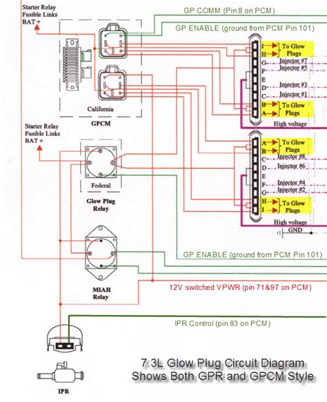 glow plug relay wiring ford truck enthusiasts forums