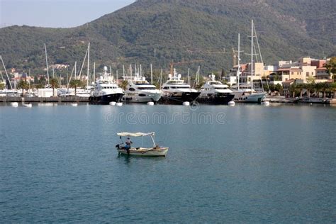 port  montenegro stock photo image  coast lagoon