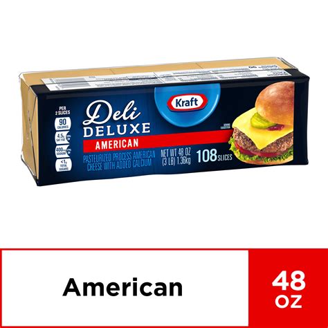 kraft deli deluxe cheese slices american cheese  ct  oz wrapper deal brickseek
