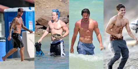 hot guys at the beach hot celebrities at the beach pictures