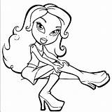Coloring Pages Bratz Christmas Popular Kids sketch template
