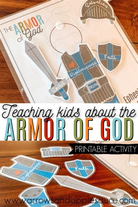 teaching kids  armor  god printable activity bible activities