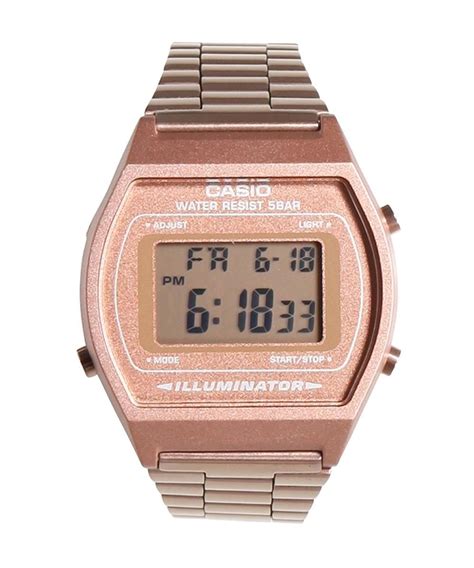 casio womens bwc aef retro digital  rose gold walmartcom