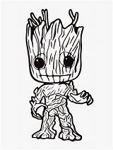 Coloring Groot Pages Color Print sketch template
