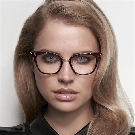 Stylish Elegant Black Cat Eye Women Eyeglasses Clear Lens