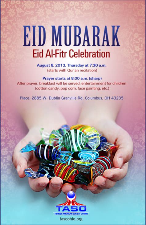 eid al fitr celebration ramazan bayrami kutlamasi turkish american society  ohio columbus