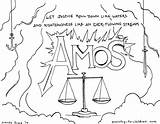 Amos Bible God Complacency Attributes Conviction Sheets Prophets sketch template
