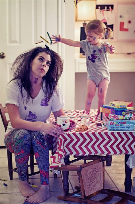 funny photo series shows chaotic life of a stay at home mother bored