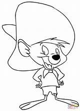 Coloring Speedy Gonzales Pages Looney Printable Tunes Characters Supercoloring Drawing Categories sketch template