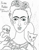 Portrait Coloring Pages Famous Self Getcolorings Getdrawings Color Artists sketch template