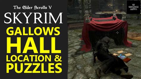 Skyrim Gallows Hall Puzzle Solutions Dreams Of The Dead Quest How