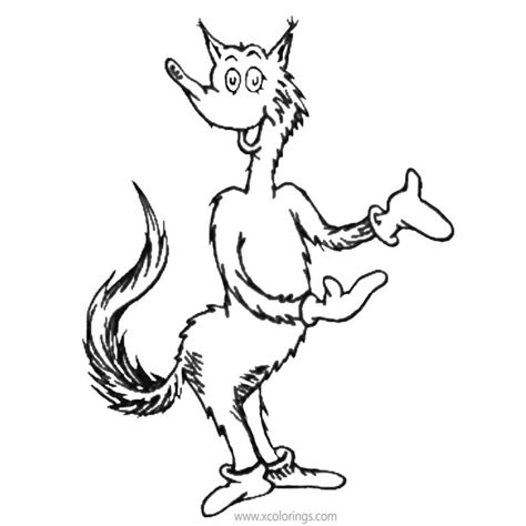 fox  socks coloring pages handstand xcoloringscom