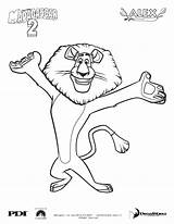 Madagascar Pages Coloring Alex Lion Kids sketch template