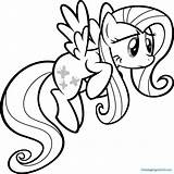Coloring Fluttershy Pony Little Pages Color Flying Colouring Friendship Filly Magic Getdrawings Printable Getcolorings sketch template