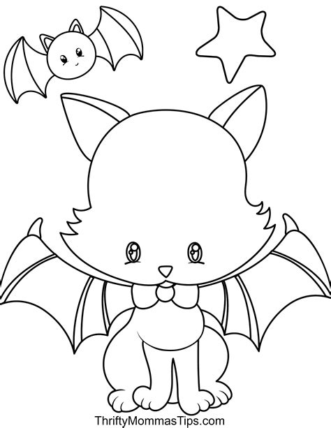 halloween cats colouring book  pages thrifty mommas tips