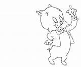 Coloring Pig Porky Pages Library Clipart Cartoon Comments sketch template