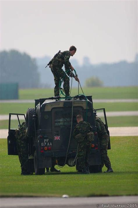royal marines preparing airdrop land rover defender xd  tdi ffr landrover car autoparts