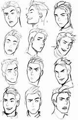 Reference Poses Rostros Masculino Face Expresiones Faciales Emotions Caras Rosto Callum Esboço Aprender Desde Faces sketch template