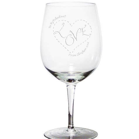 Personalised Giant Wine Glass By Letteroom