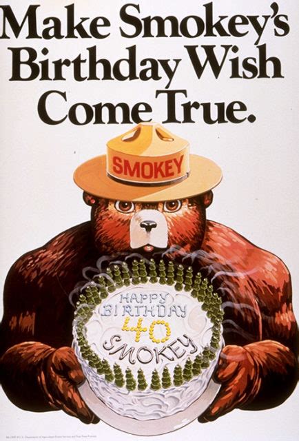 Happy Birthday Smokey Bear Nh State Parks