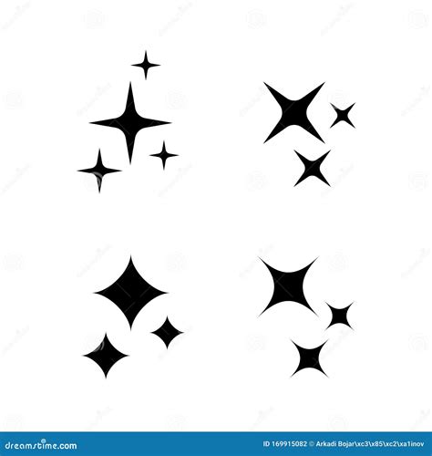 sparkle stars vector icon stock vector illustration  glass