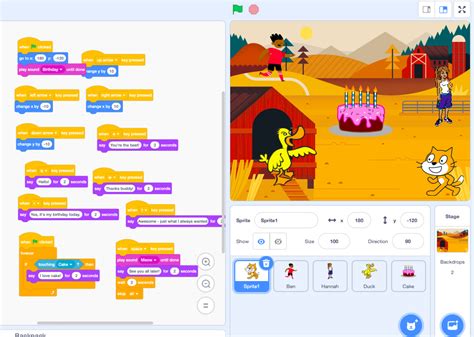 scratch coding introduction tutorial basic role play game teachers notes