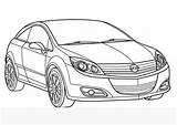 Opel Autos Ausdrucken Malvorlage Curling Lipsticks Iron Kleurplaat sketch template
