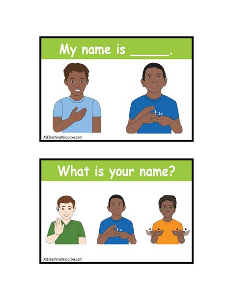 sign language basic sentences asl teaching resources