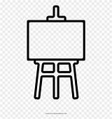 Coloring Easel sketch template