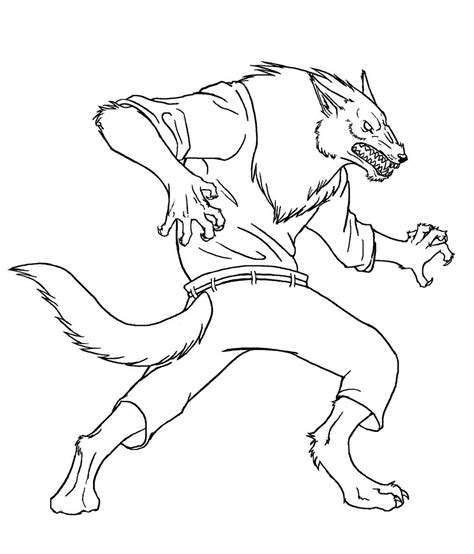 werewolflineartbypandadrake dzvjpg  werewolf