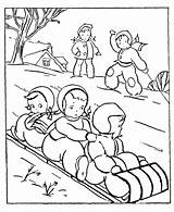 Winter Coloring Pages Printable Kids sketch template