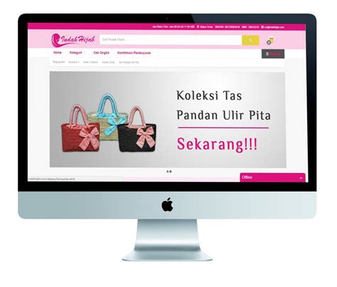 jasa pembuatan website toko online jilbab murah indah hijab