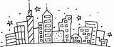 City Cityscape Clipart Scape Coloring Pages Outline Gotham Drawing Print Building Kids Color Clipground Drawings Transparent Blocks Webstockreview 92kb Clip sketch template